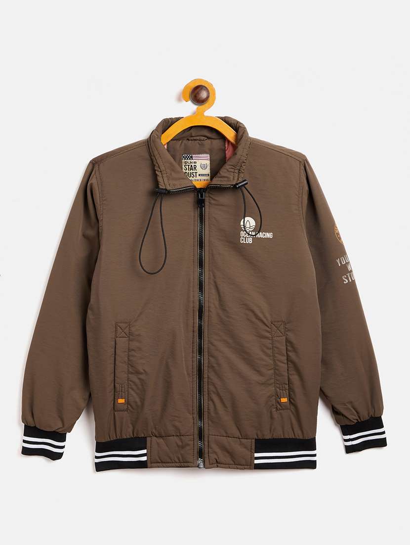 brown polyester quilted jackets & coat - 18703931 - Zoom Image - 0