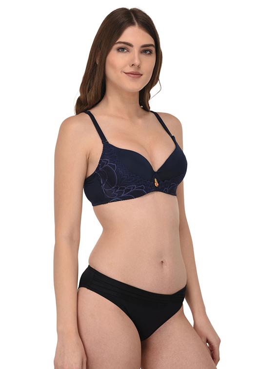 navy blue bra and panty set - 18703988 - Standard Image - 1