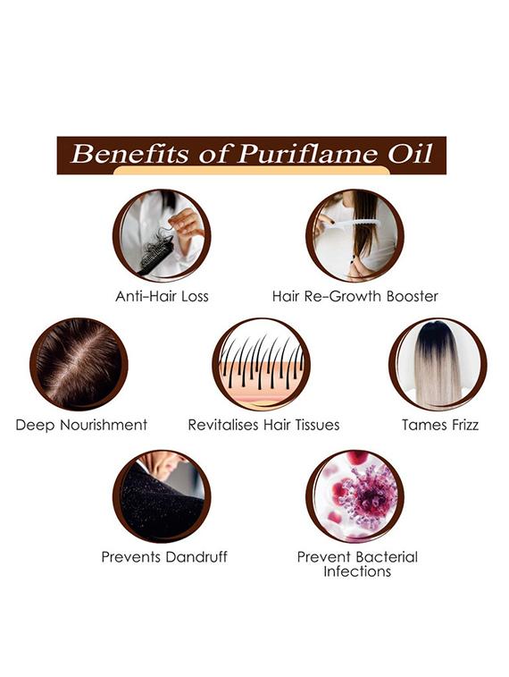 pack of 3 puri flame hair oil - 18716100 - Standard Image - 1