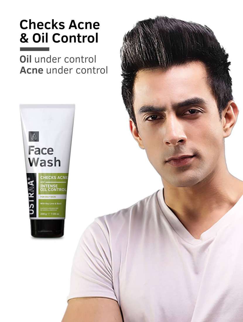 ustraa ayurvedic cold pressed oil - 200ml & face wash oily skin - 200g - 18718148 - Standard Image - 1