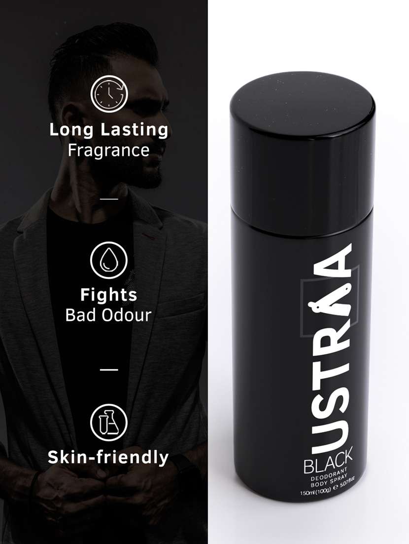 ustraa o.g deodorant - 150ml & black deodorant body spray - 150ml combo - 18718290 - Standard Image - 4