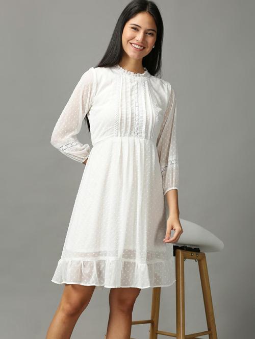 women's tiered dress swiss dots dress - 18718487 - Standard Image - 0