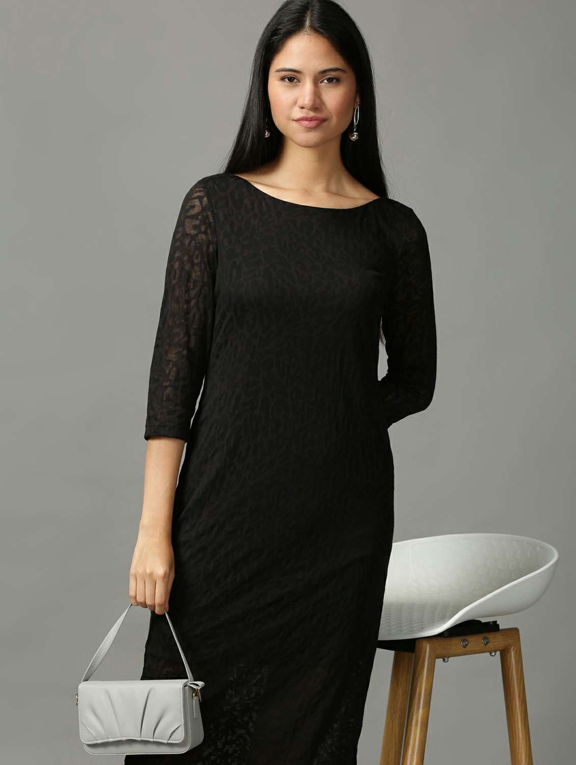 women's bodycon solid dress - 18718491 - Standard Image - 4