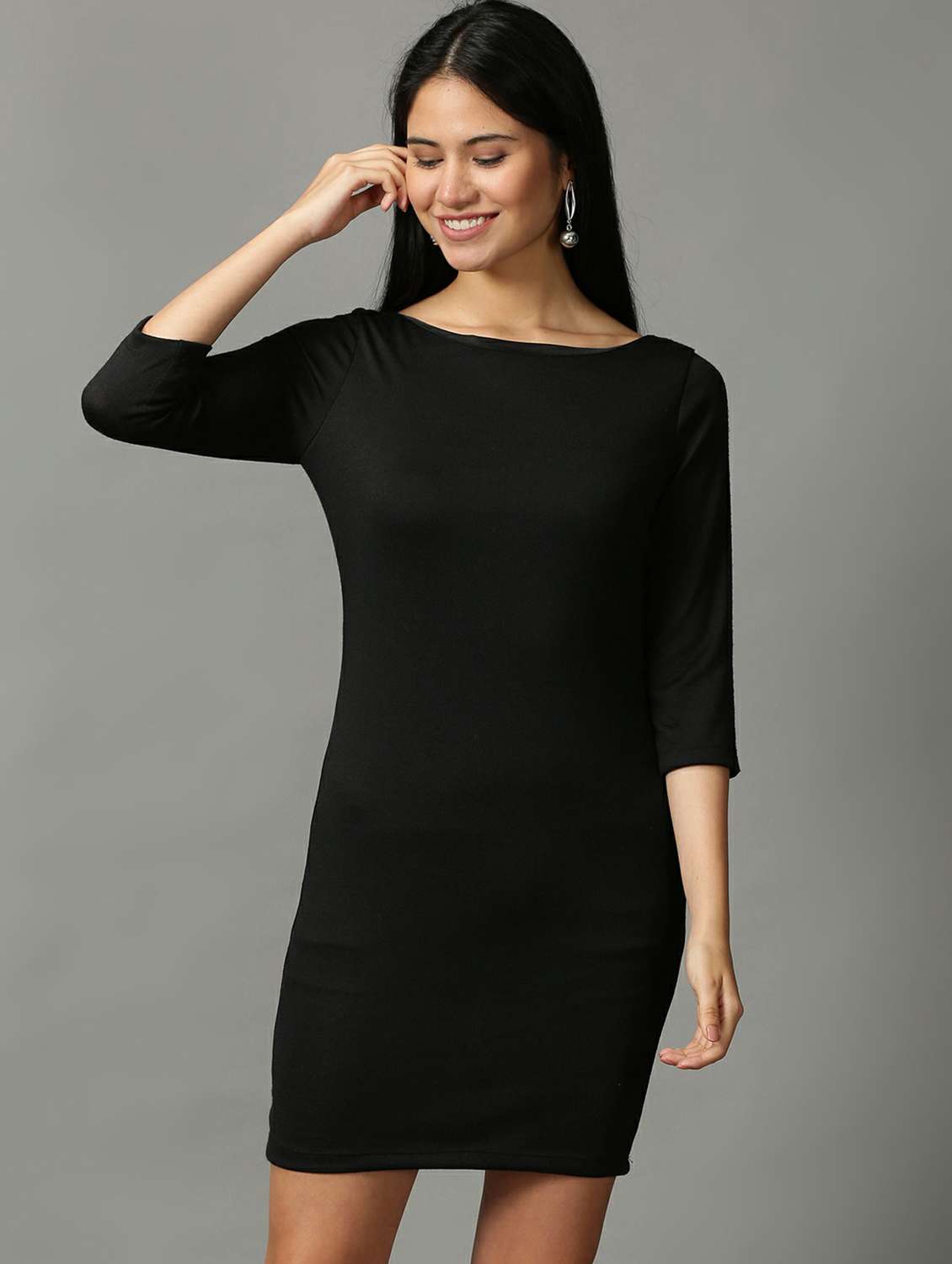 women's bodycon solid dress - 18718492 - Standard Image - 1