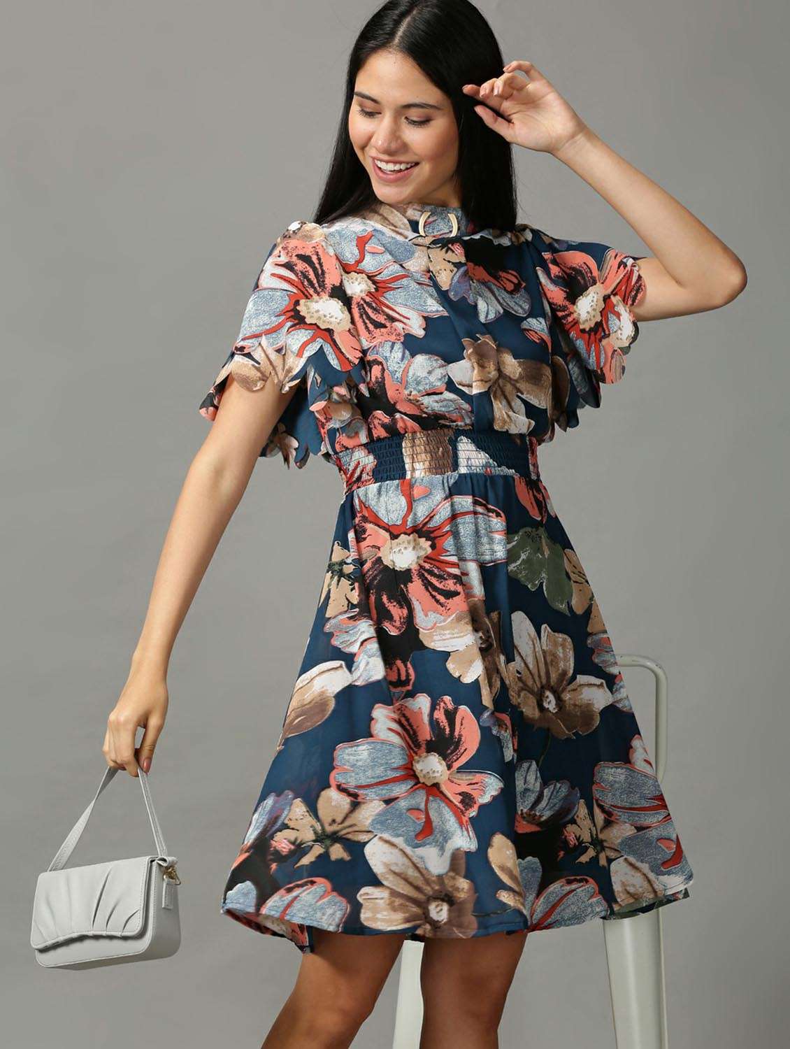 Women's Fit & Flare Floral Dress