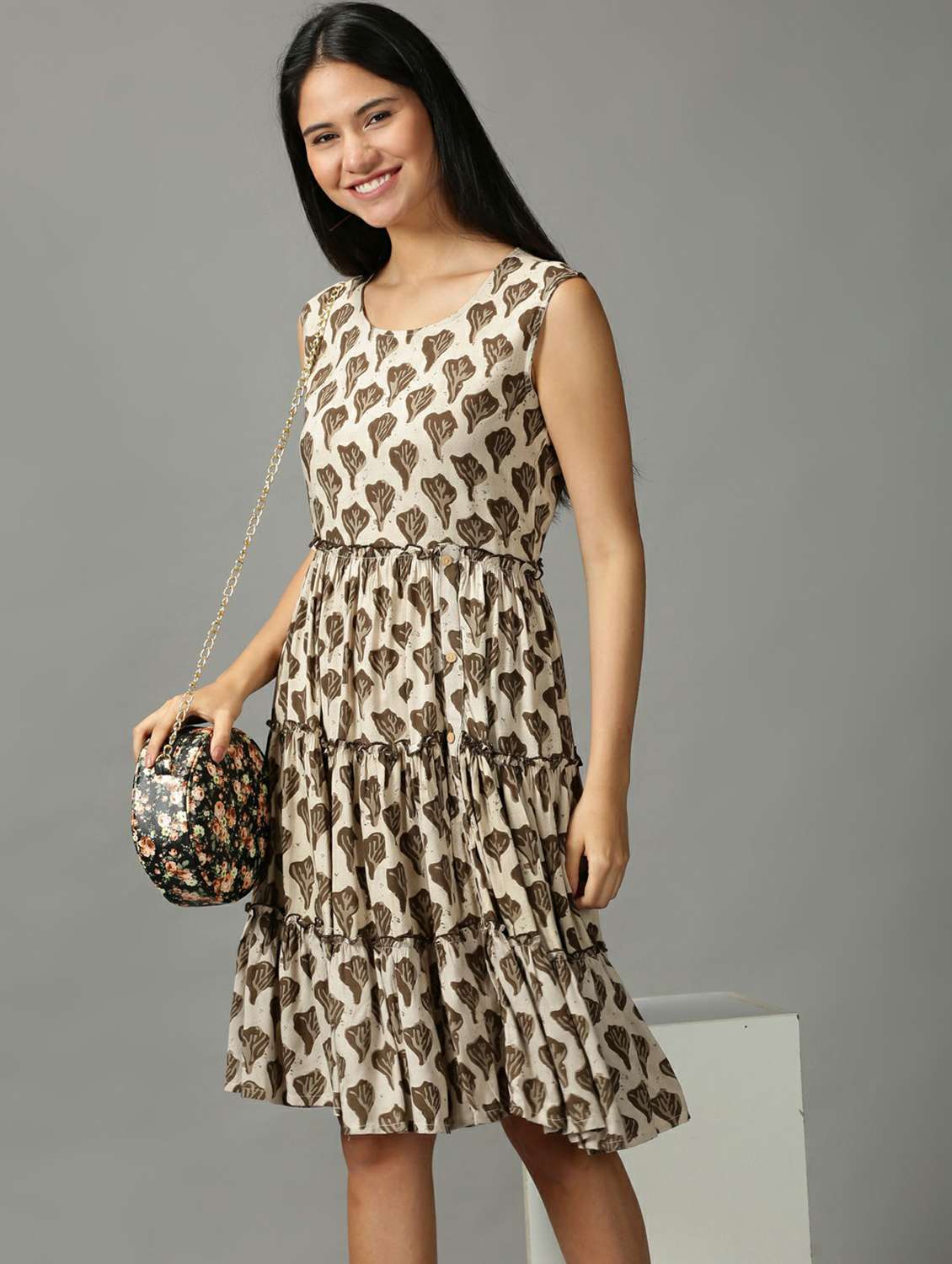 women's tiered dress batik dress - 18718503 -  Standard Image - 4