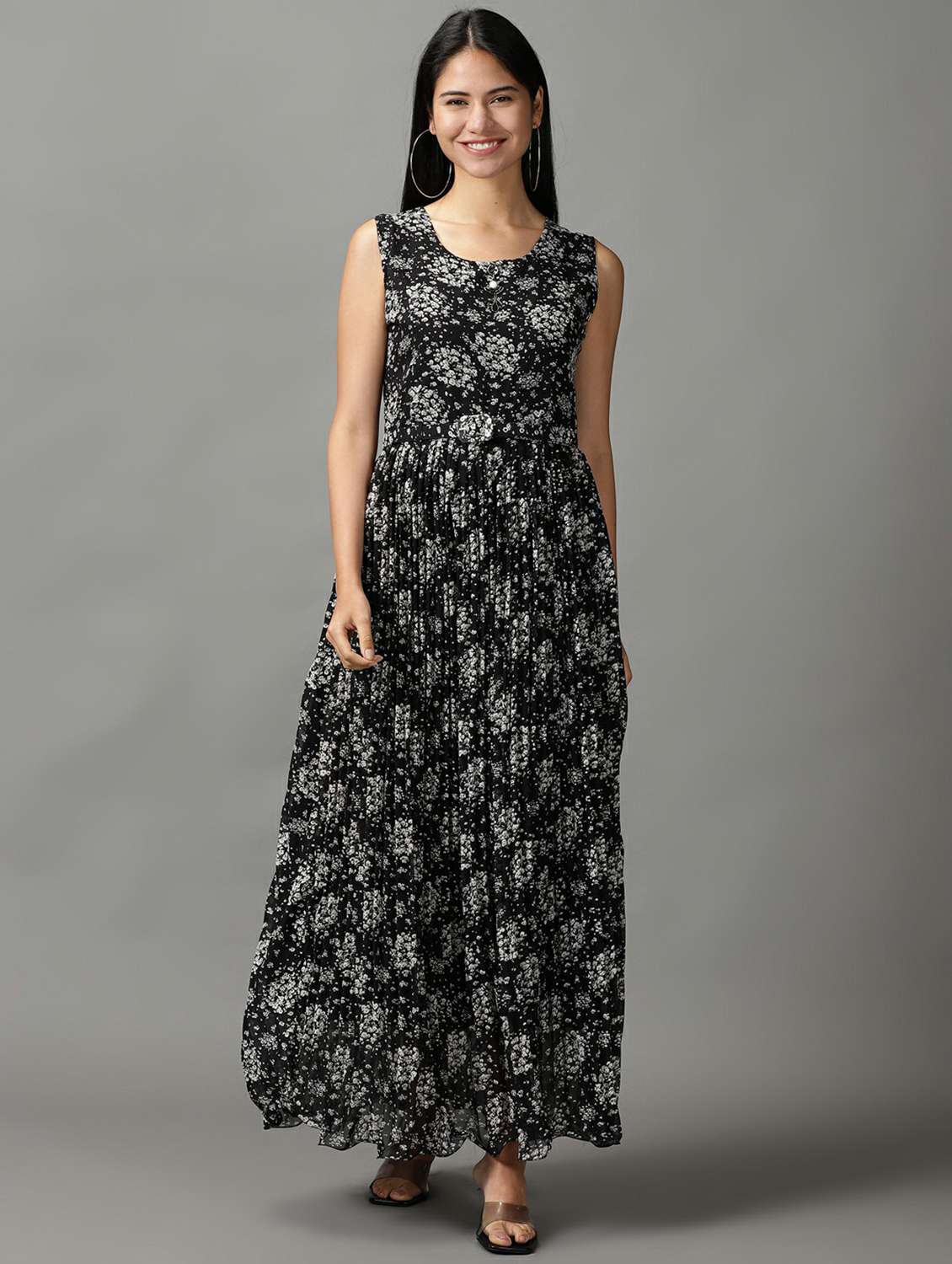 Women's Fit & Flare Floral Dress - 18718510 -  Standard Image - 1