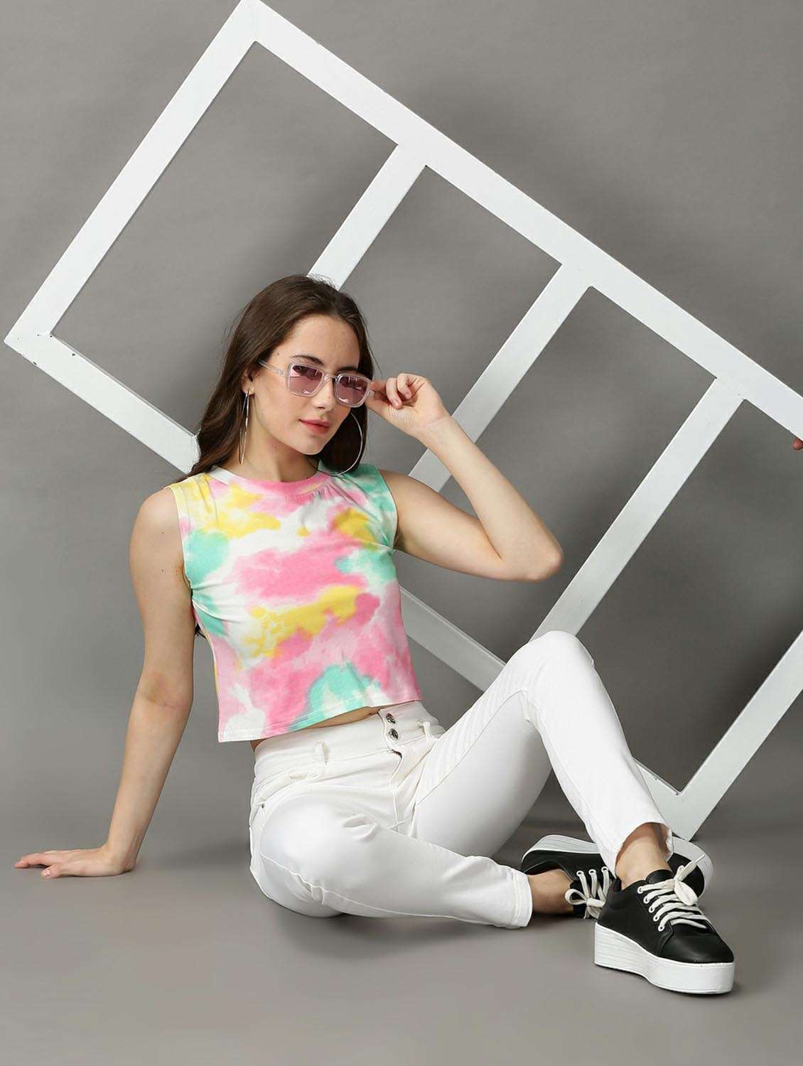 women's all over print crew neck t-shirt - 18718581 -  Standard Image - 4