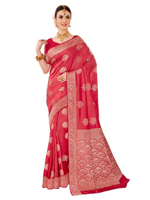women's banarasi saree with blouse - 18718684 -  Standard Image - 0
