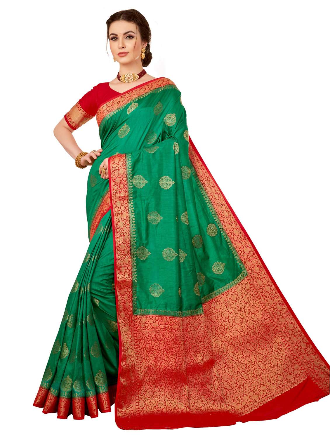 women's banarasi saree with blouse