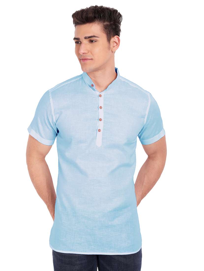 pack of 2 solid short kurta - 18719223 -  Standard Image - 1