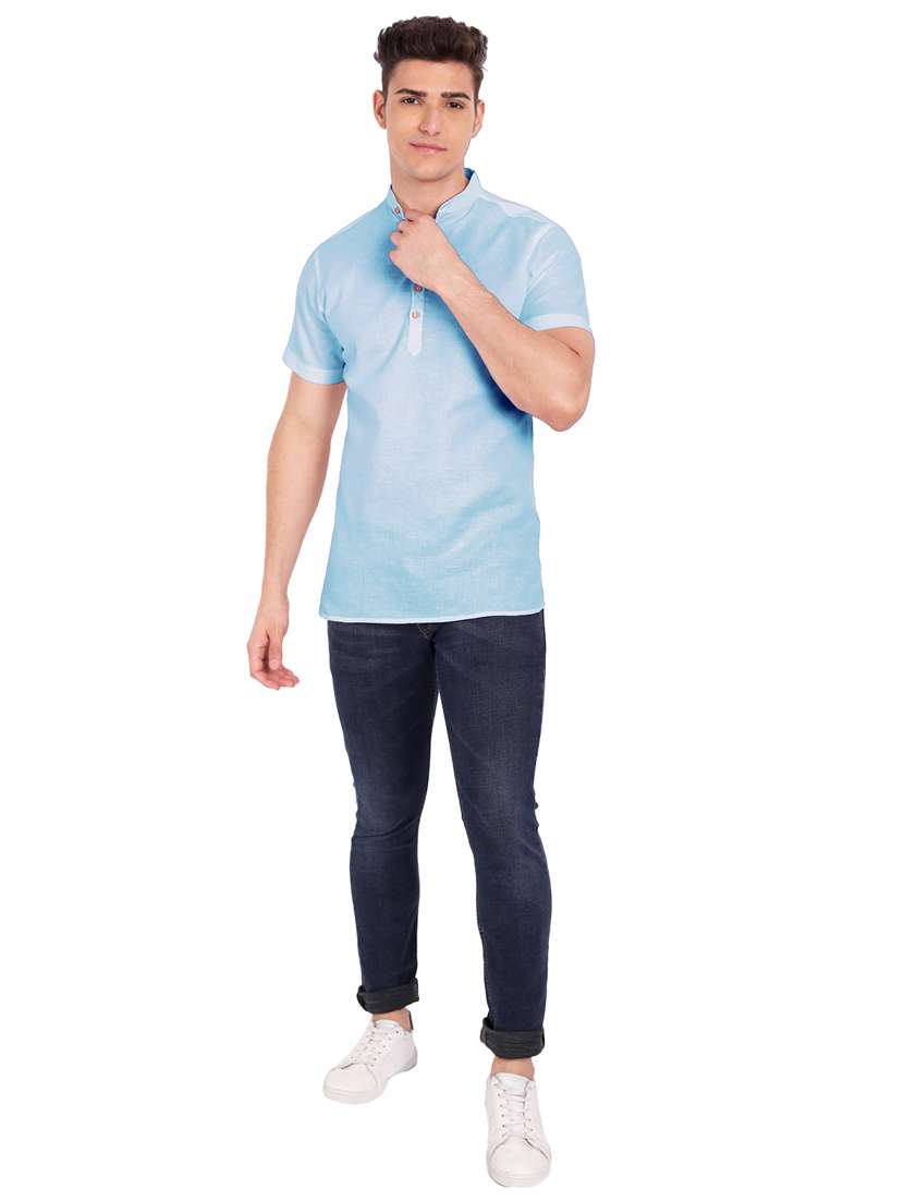 pack of 2 solid short kurta - 18719223 -  Standard Image - 4