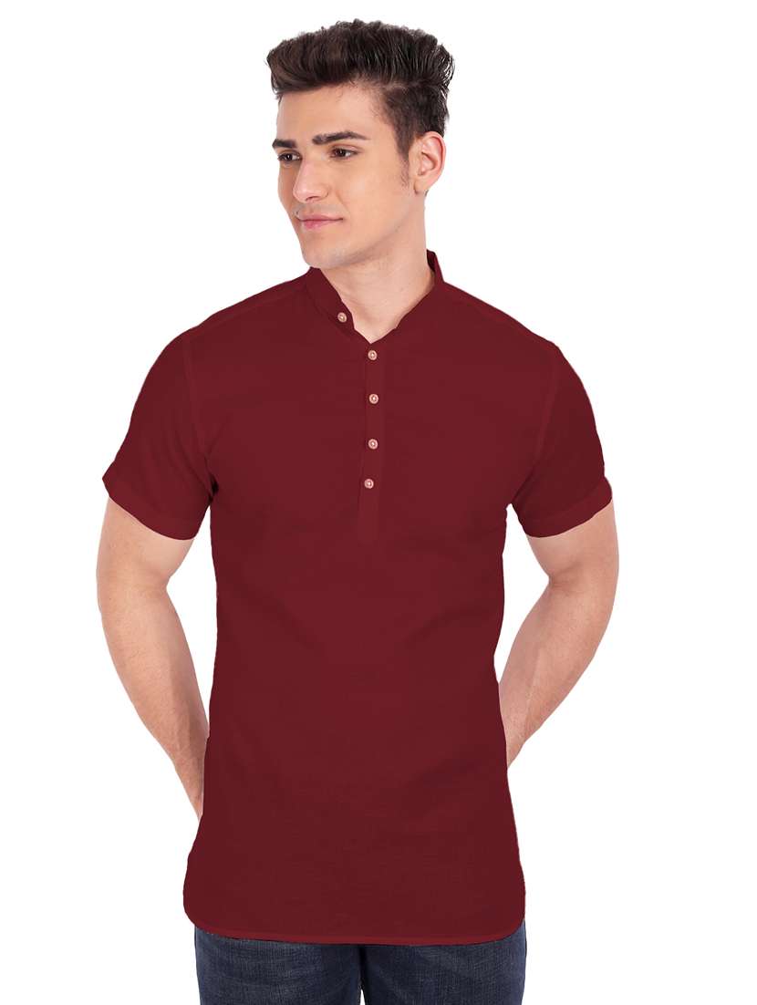 pack of 2 solid short kurta - 18719226 -  Standard Image - 1