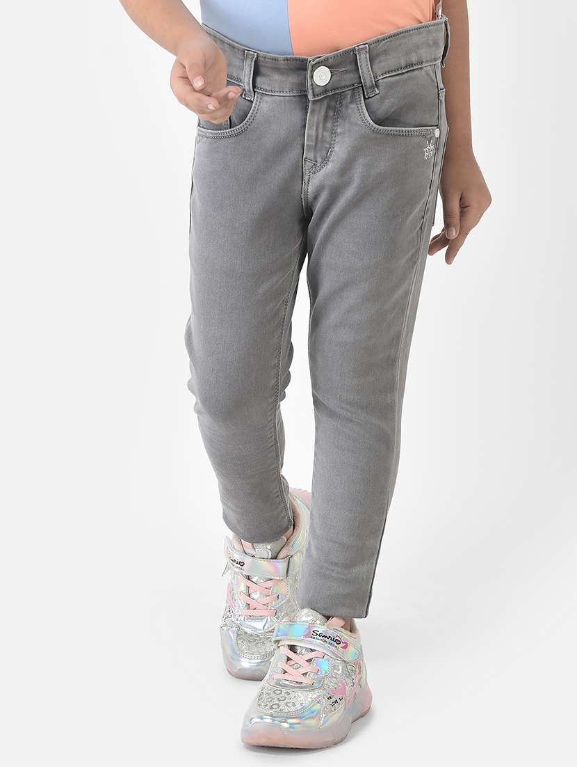 girls plain slim fit jean