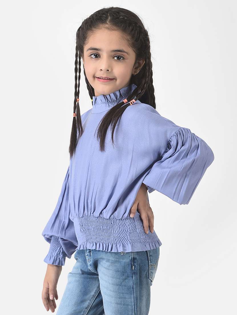 girls mock neck top - 18719280 -  Standard Image - 1
