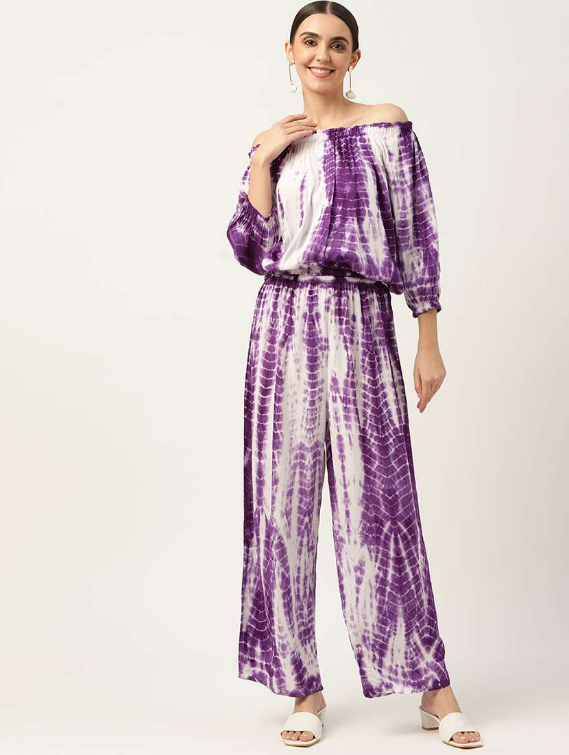 purple rayon coord