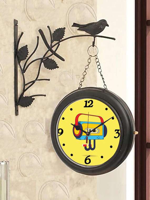 round shape digital display wall clock
