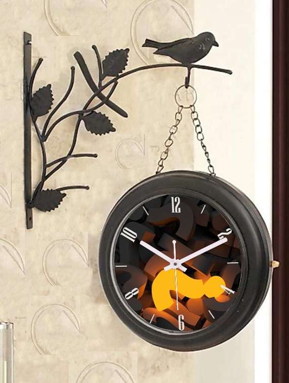 round shape digital display wall clock