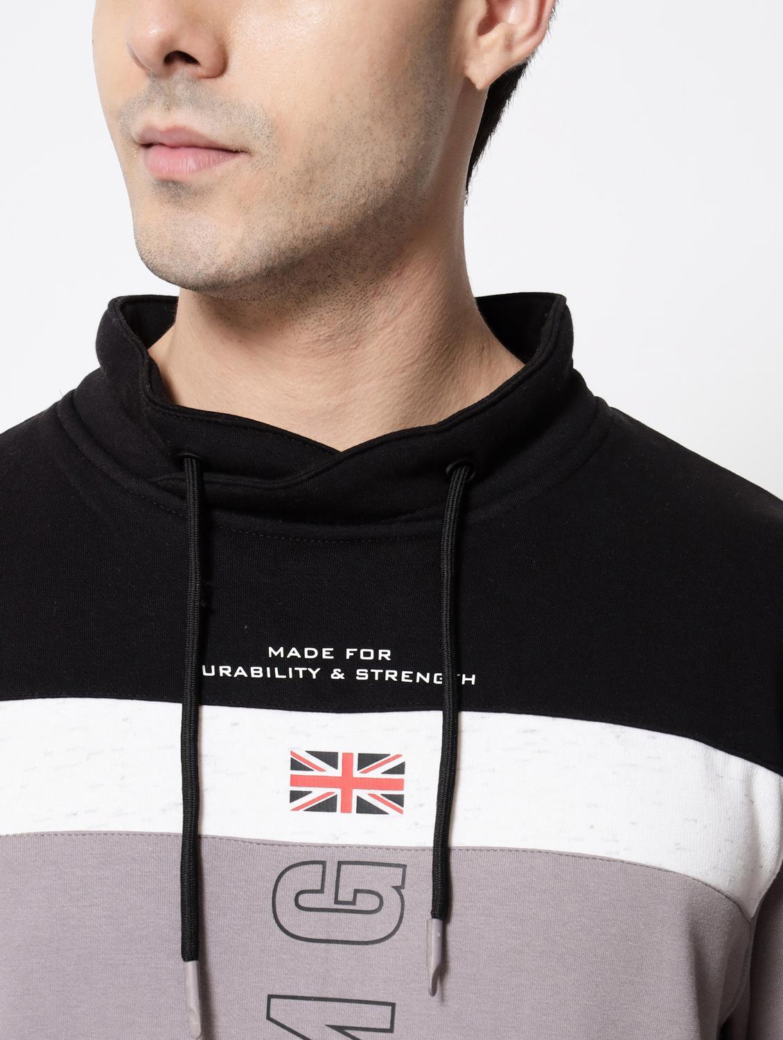 grey cotton chest print sweatshirt - 18720558 - Standard Image - 4