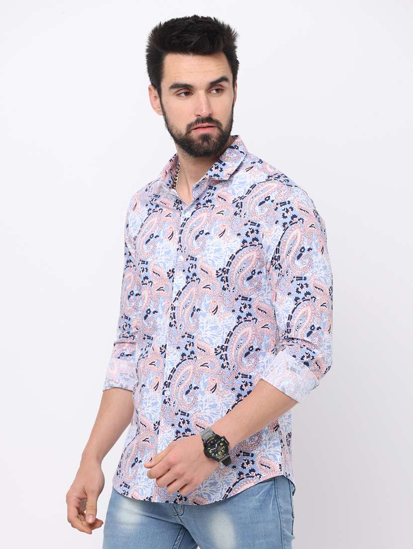 paisley designed printed casual shirt - 18720691 - Standard Image - 1