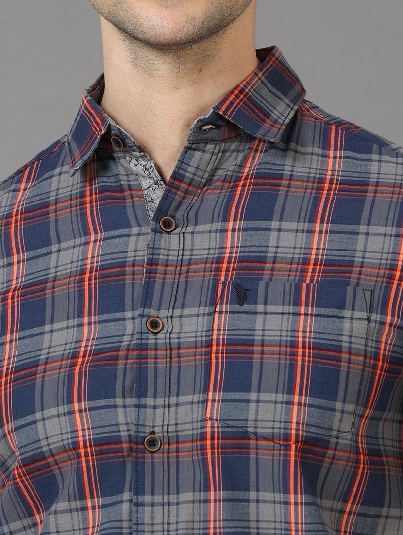 checkered design casual shirt - 18720699 - Standard Image - 4
