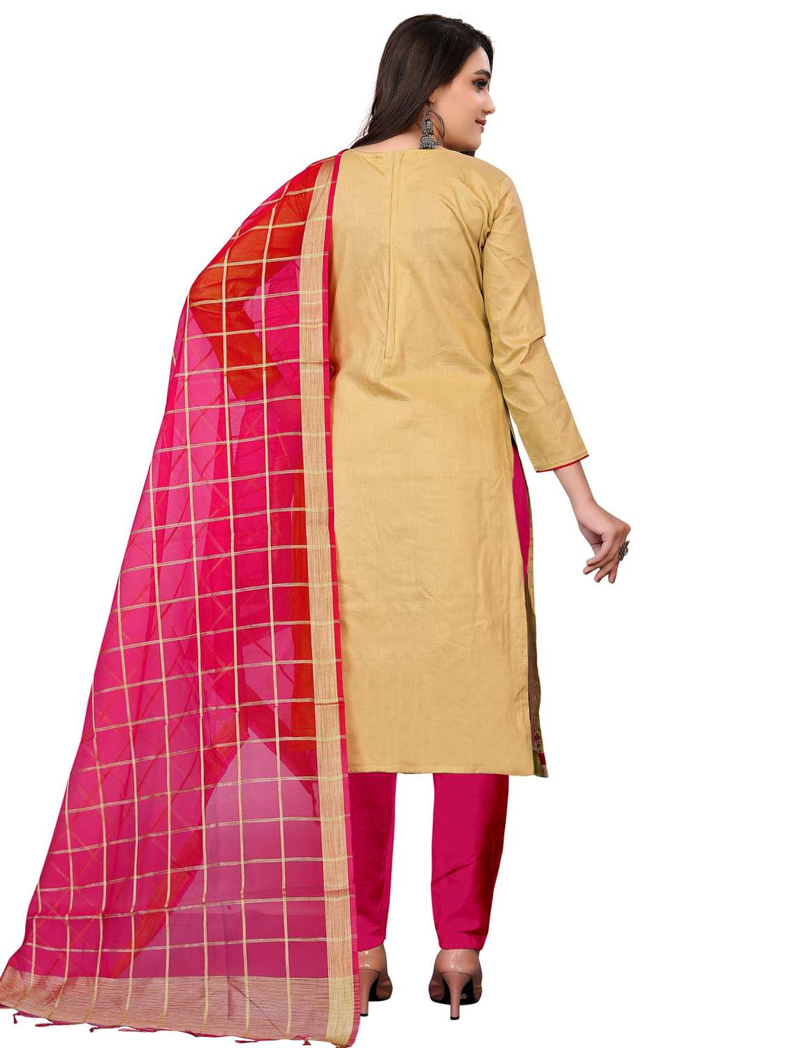 embroidered unstitched suit set - 18720997 -  Standard Image - 1