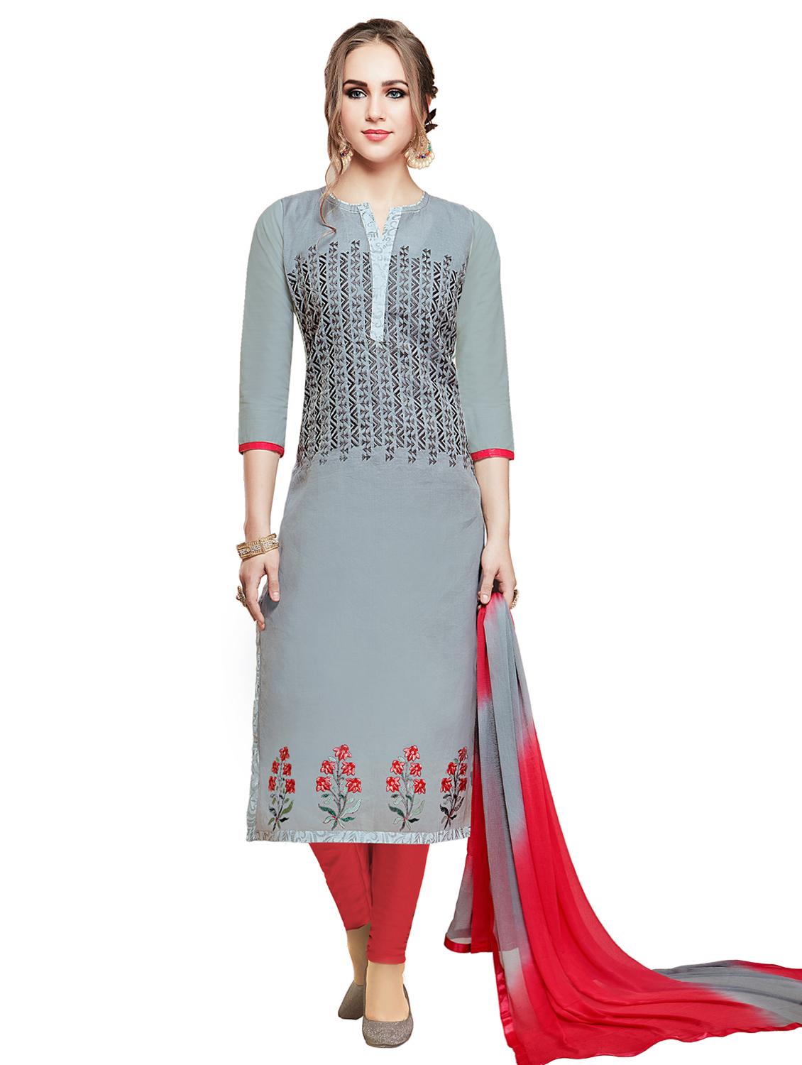 churidaar unstitched suit - 18721168 -  Zoom Image - 0