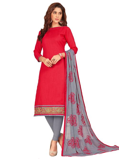 printed unstitched suit set - 18721255 -  Standard Image - 0