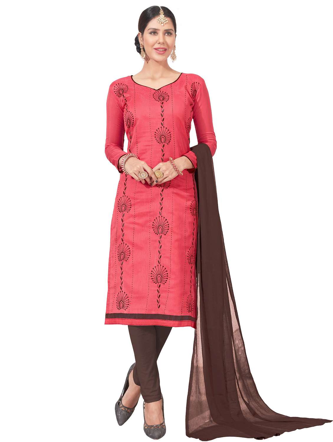 printed unstitched suit set