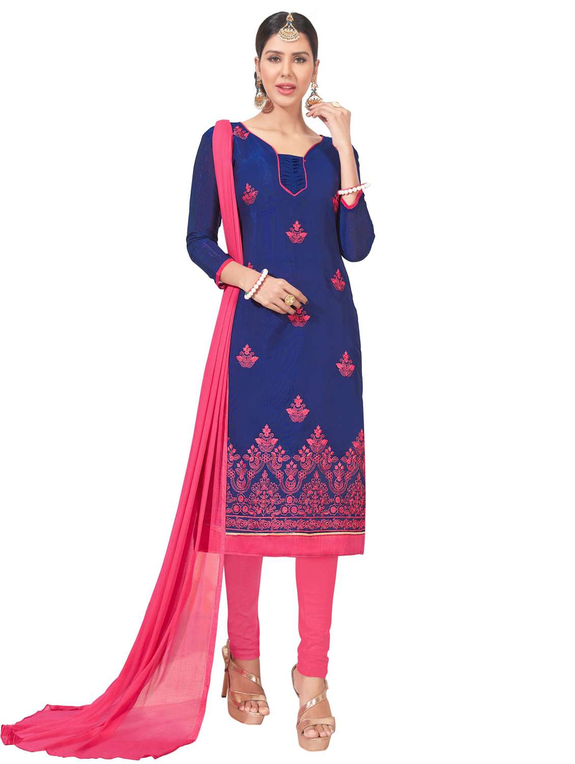 printed unstitched suit set