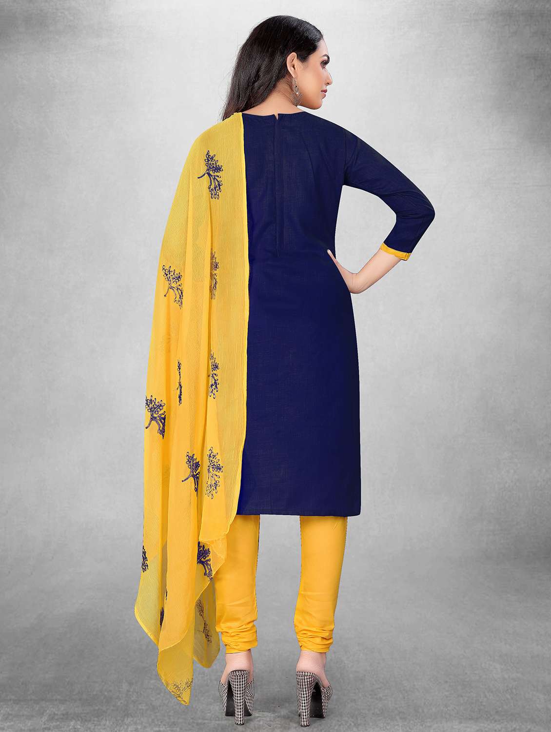 printed unstitched suit set - 18721364 -  Standard Image - 1