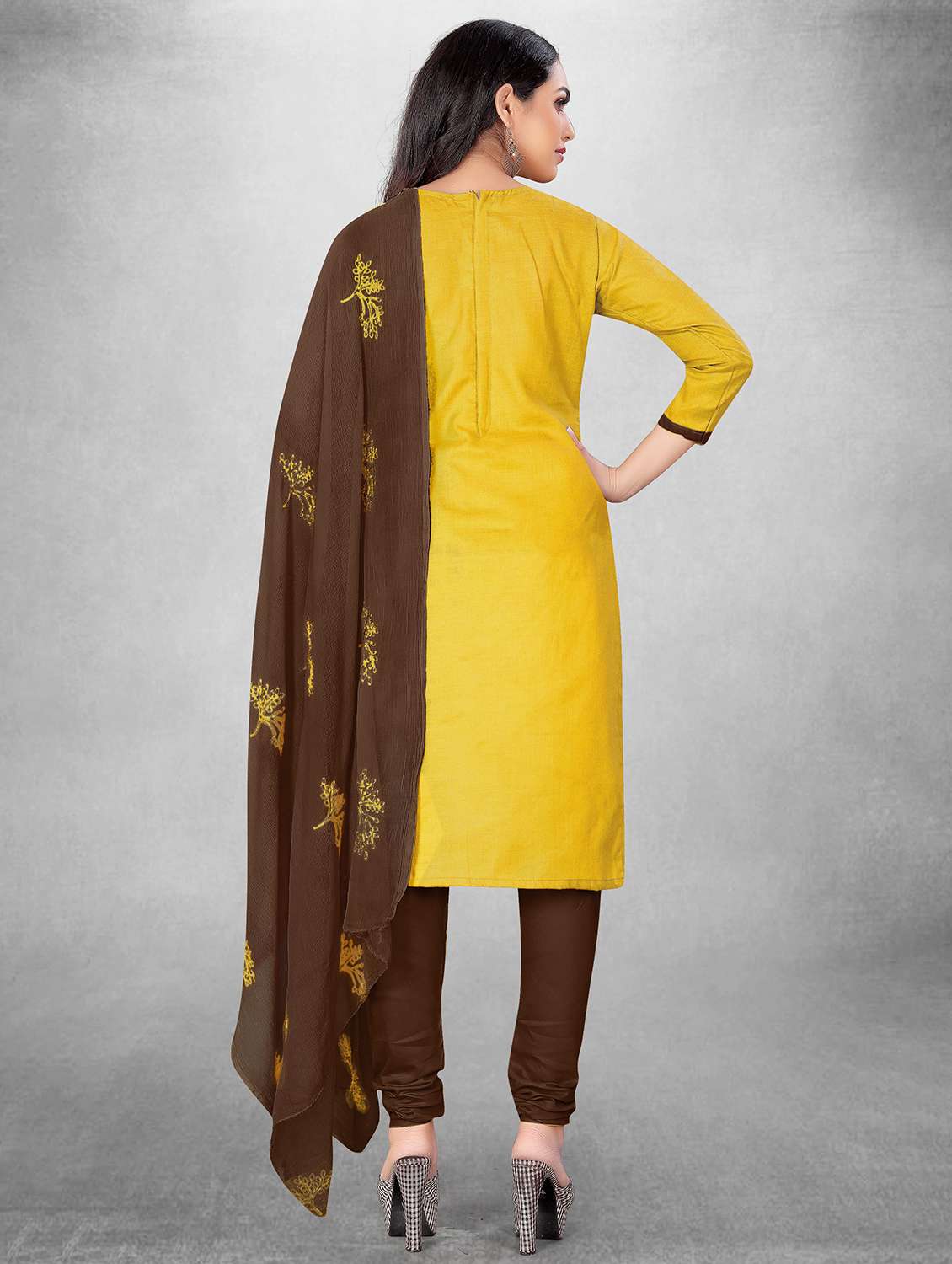 printed unstitched suit set - 18721366 -  Standard Image - 1