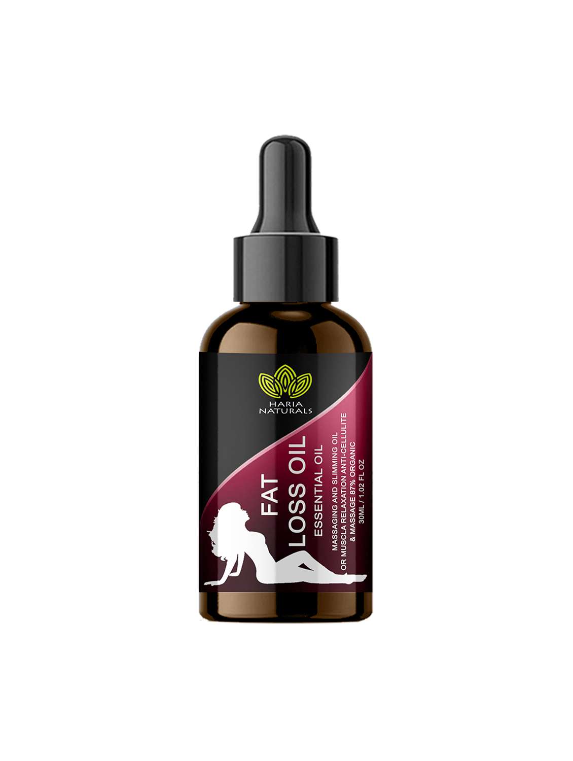 haria naturals fat loss oil  for stomach, hips & thigh fat loss 30ml (men & women)