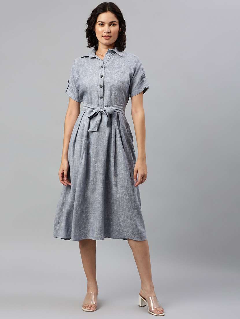 women's shirt solid dress
