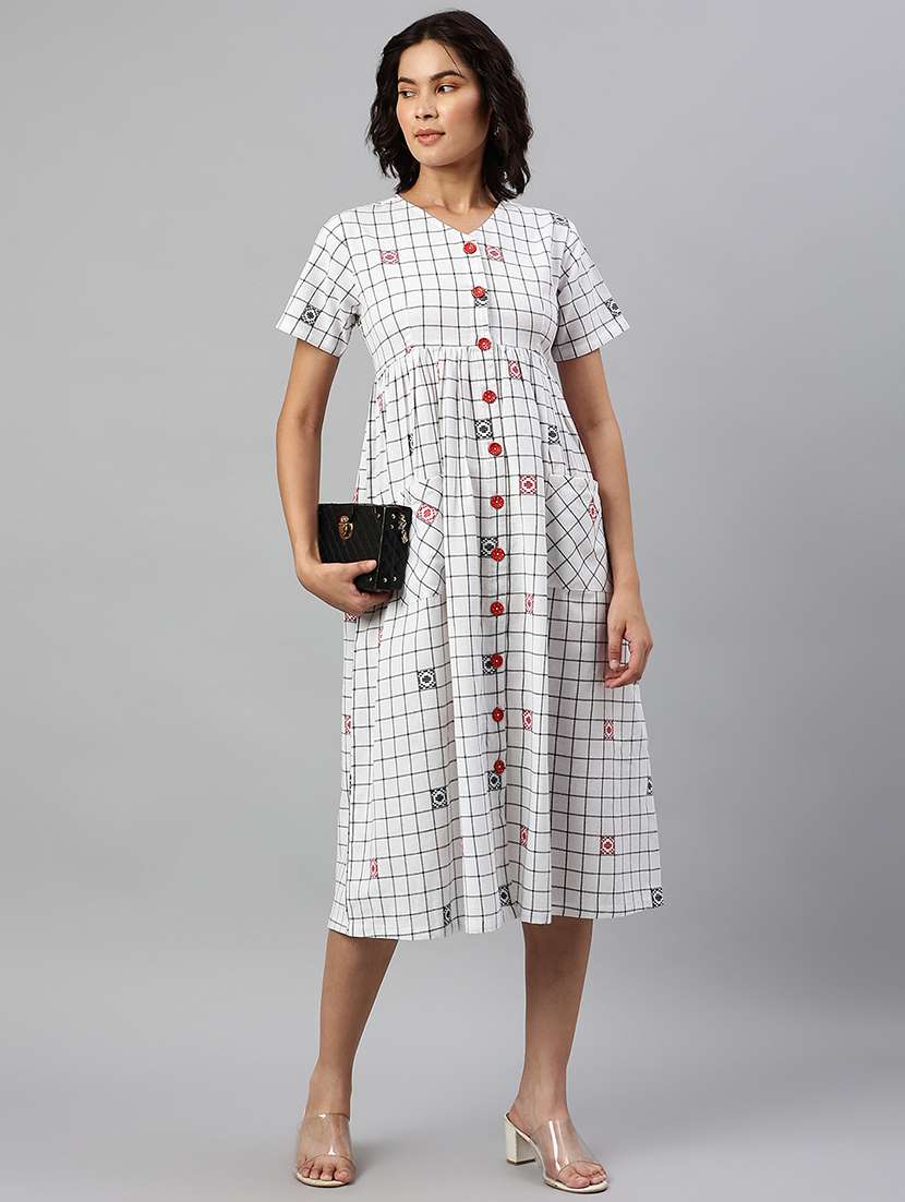 women's  checks dress - 18734503 -  Standard Image - 1