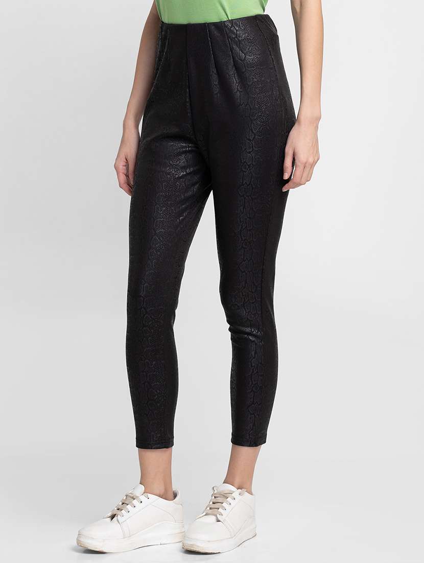 women animal print cigarette trouser - 18734521 -  Standard Image - 1