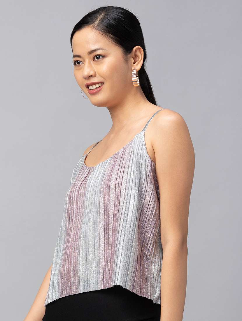 women's crop shoulder strap top - 18734553 -  Standard Image - 1