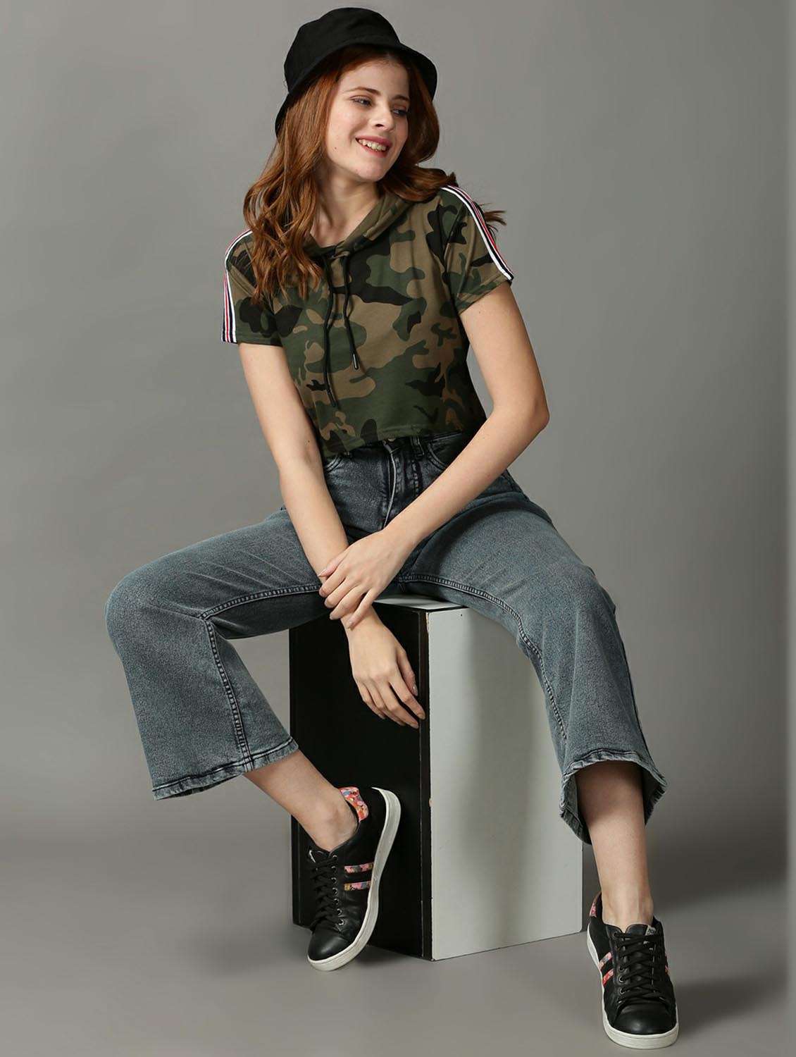 women's all over print hooded t-shirt - 18734830 - Standard Image - 4