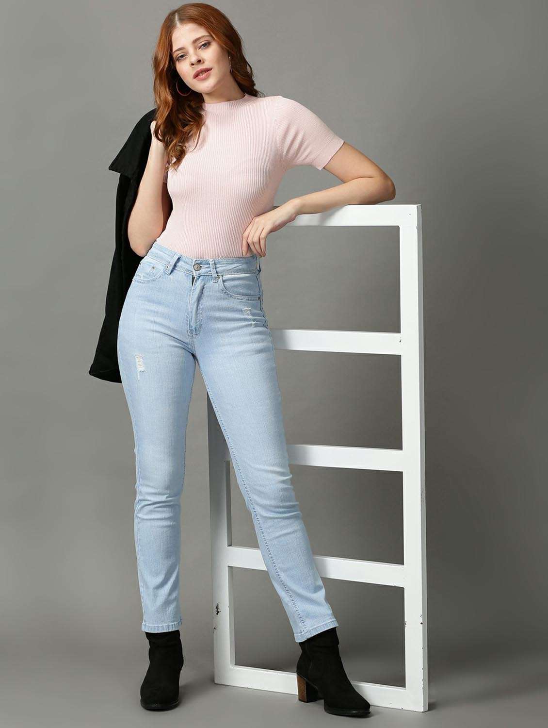 women's straight high neck top - 18734903 -  Standard Image - 4