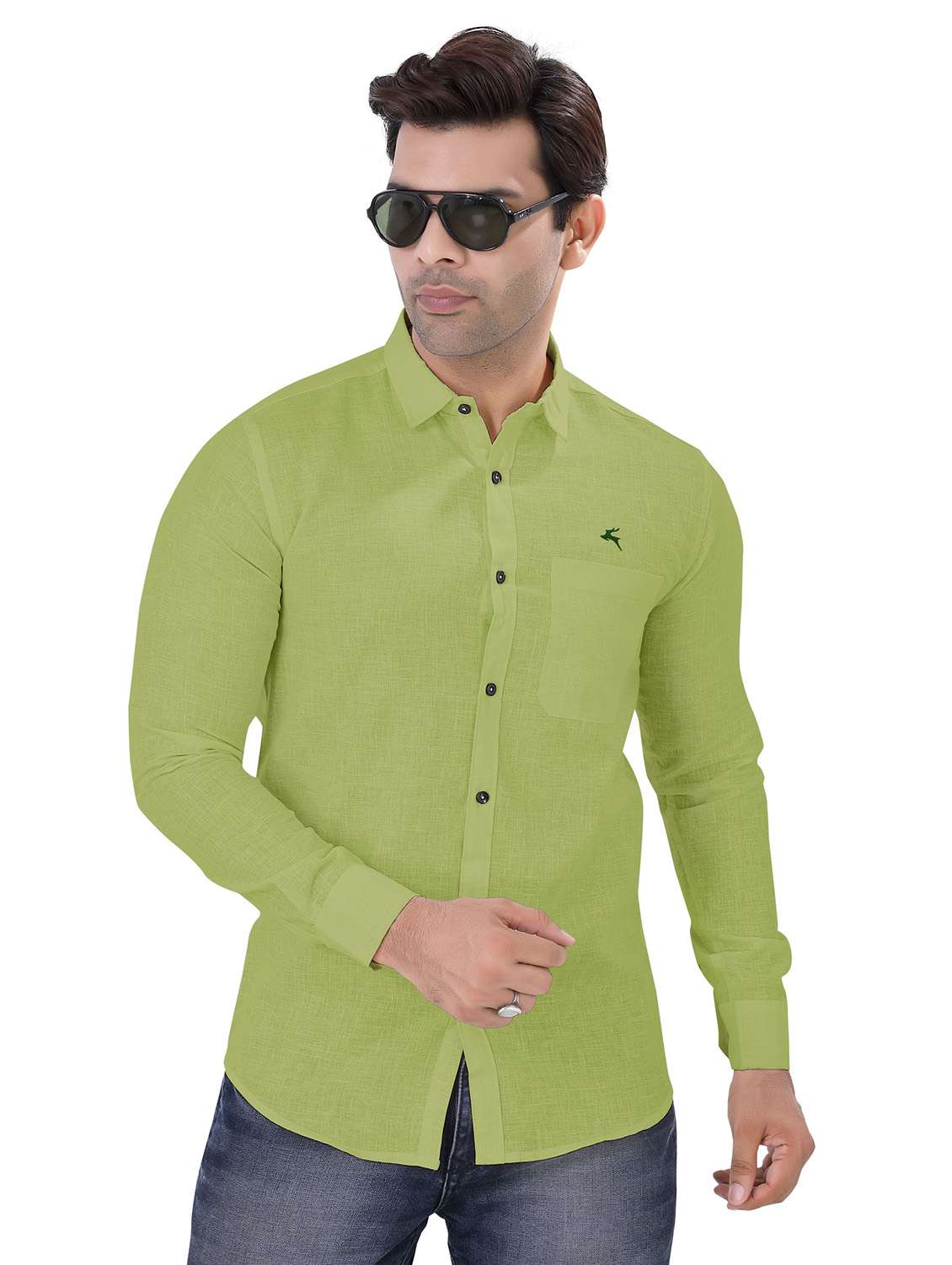 mens solid casual shirt