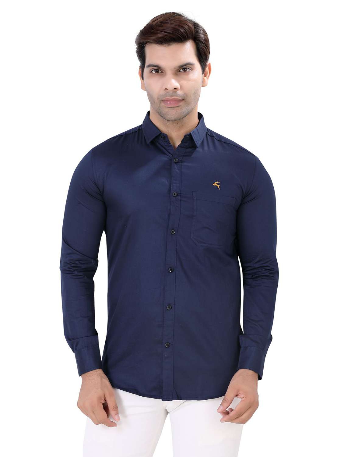 mens solid casual shirt