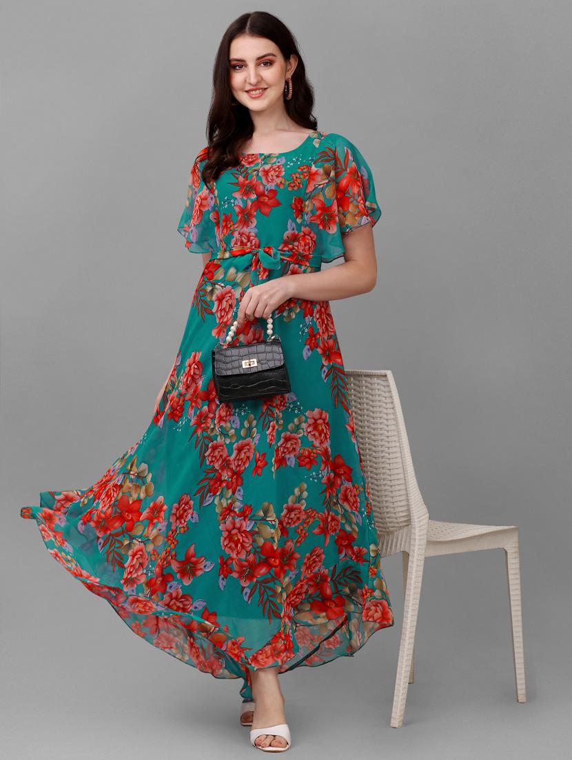 women's ruffle floral dress - 18736067 -  Zoom Image - 0