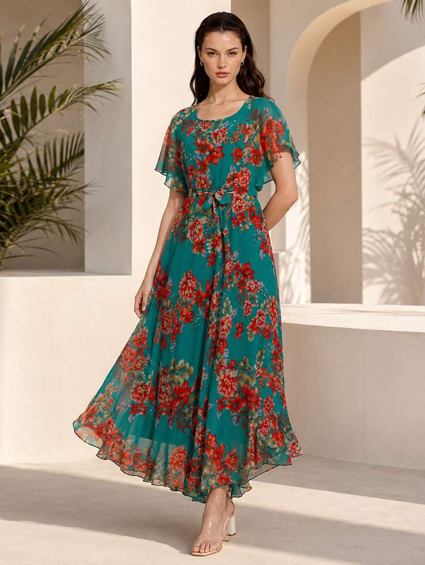 women's ruffle floral dress - 18736067 -  Standard Image - 1