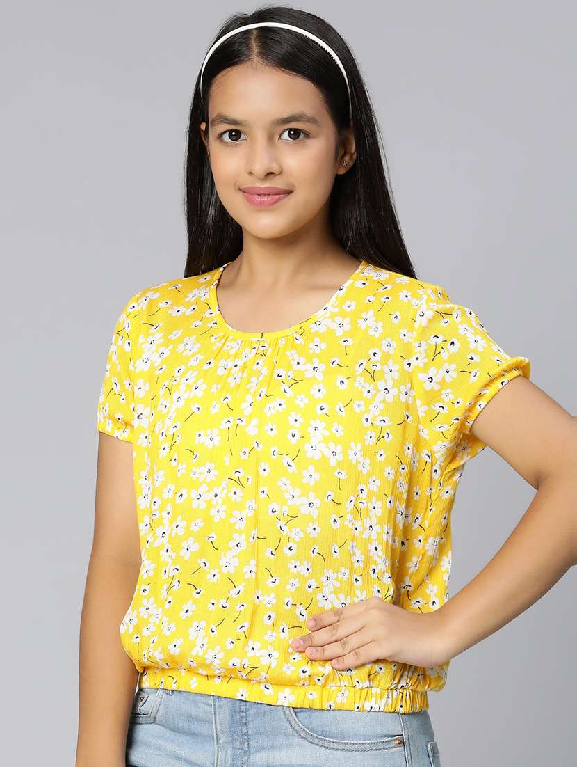 girls round neck top - 18736201 -  Standard Image - 1