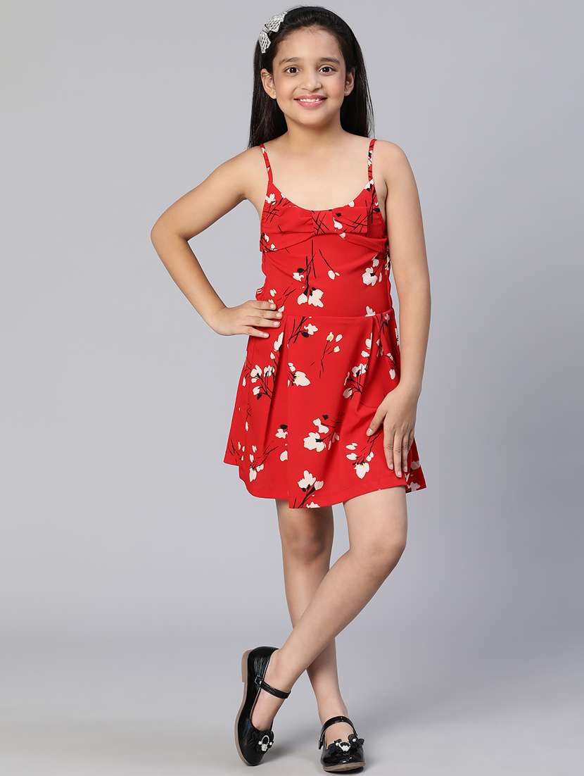 girls shoulder strap sleeveless frock - 18736233 -  Standard Image - 4