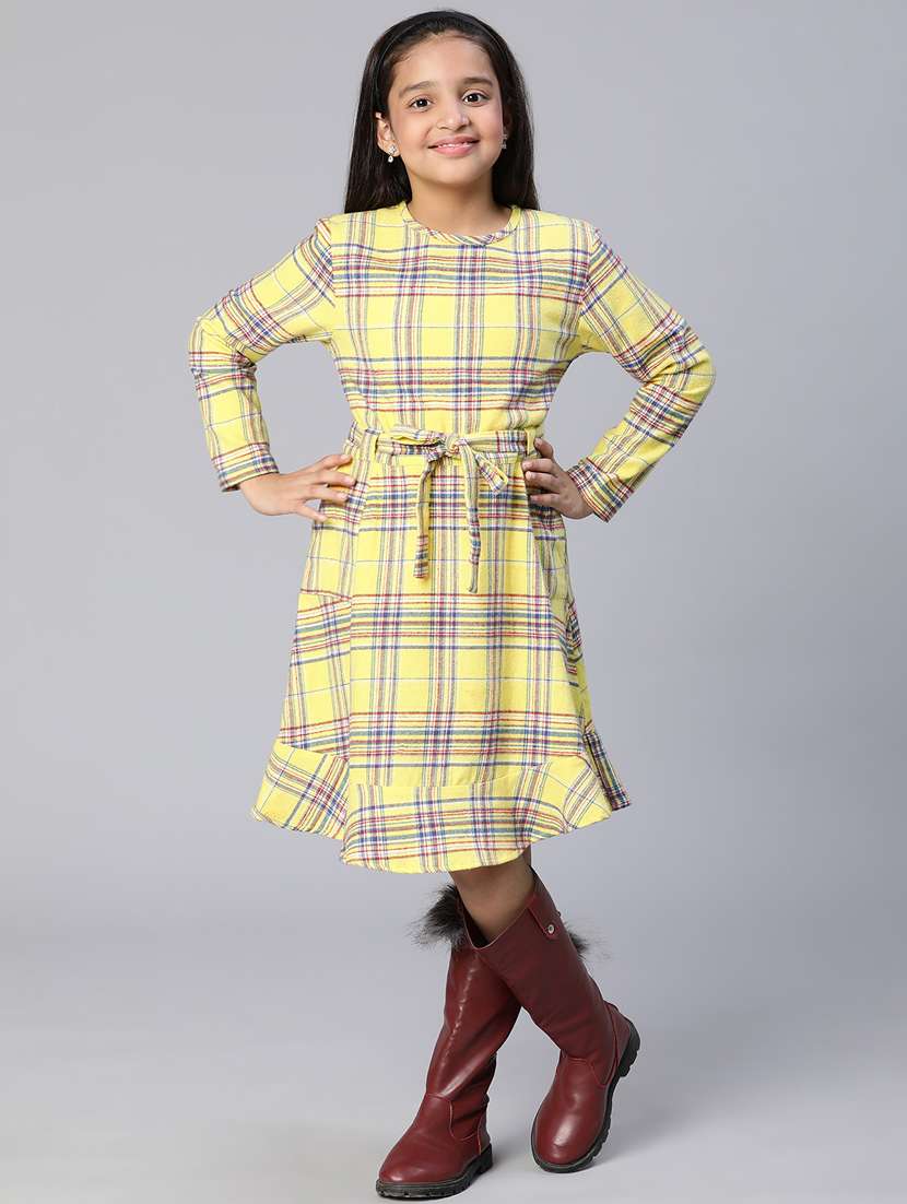 yellow cotton frock - 18736237 -  Standard Image - 1