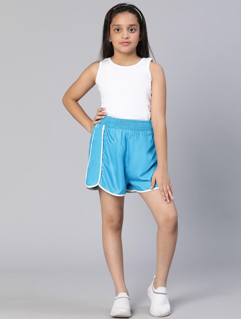 blue solid shorts - 18736265 - Standard Image - 4