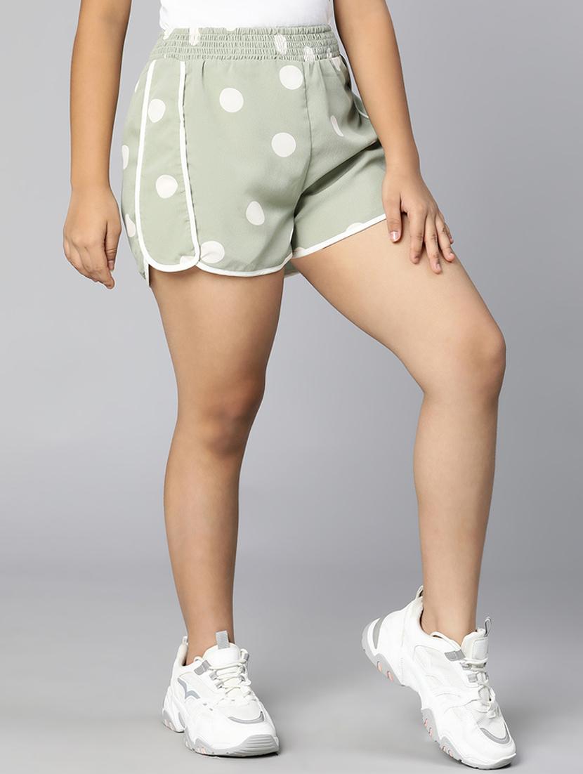 grey polka dot shorts  - 18736266 -  Standard Image - 1