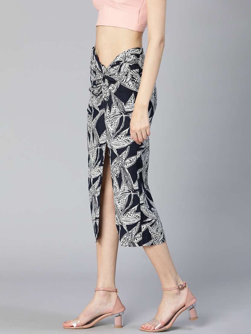 black printed cotton skirt - 18736410 -  Standard Image - 1