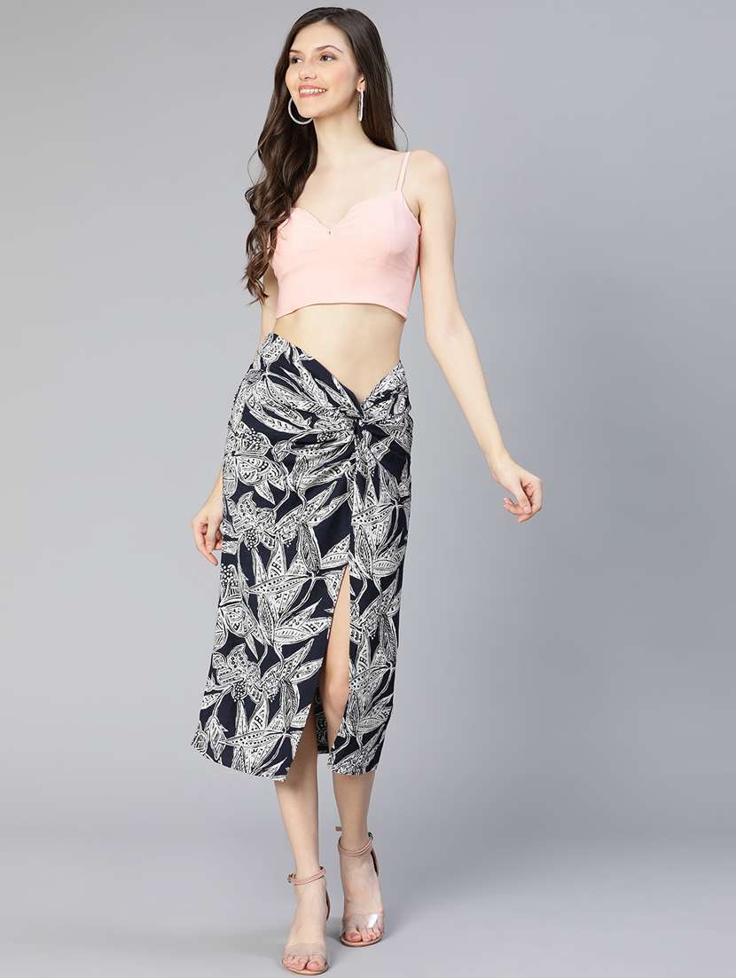 black printed cotton skirt - 18736410 -  Standard Image - 4